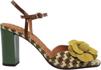 Chie Mihara Biuty Sandal - Dames - Sandalen met hakken - Bruin - 37 EU - Leer - Schoenen