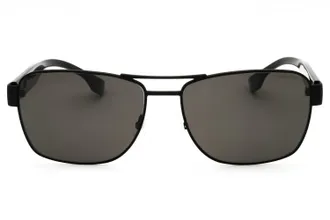 HUGO BOSS BOSS1441OS Polarized Rectangular Sunglasses - Black