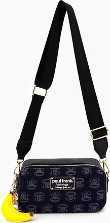 Like Dreams Womens Paul Frank Goin Bananas Crossbody Bag In Dark Denim