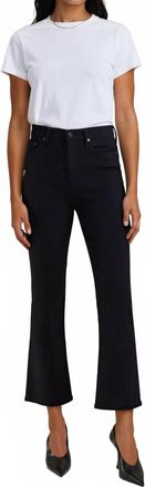 Pistola Denim Lennon High Rise Cropped Bootcut Jeans In Noir