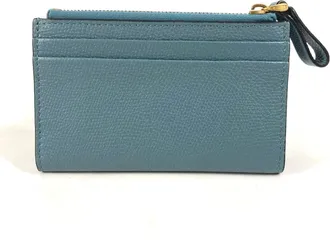 Valentino Blue Leather Wallet (Bi-Fold) (Pre-Owned)