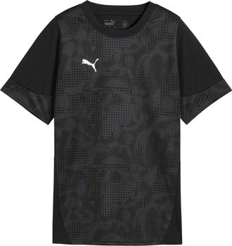 Puma Dames Teamcup Trainingsscheidsrechter Shirt (Zwart/Zilver)