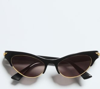 Bottega Veneta Angle Cat Eye Sunglasses - Bottega Veneta