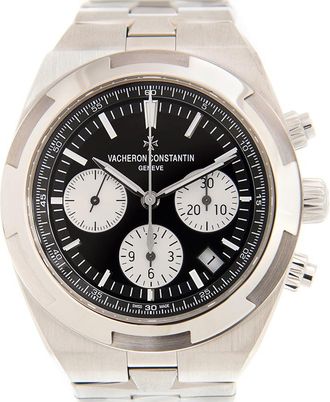 Vacheron Constantin Pre-owned Vacheron Constantin Overseas Chronograph Black Dial Mens Watch 5500V/110A-B481