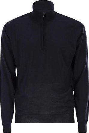 John Smedley Maglione a collo alto - Blu