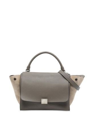 Celine 2015 Medium Leather Trapeze satchel - Brown