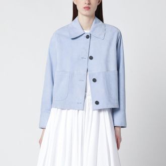 Sword 6.6.44 Light blue leather jacket