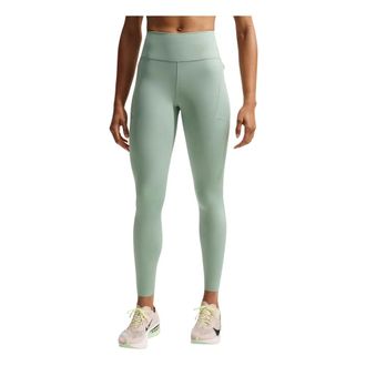 Nike Swift High-Waisted 7/8 Hardloopbroek - Dames - Sport - Groen - Maat: M Spandex