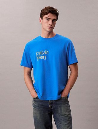 Calvin Klein Camiseta Holgada Gr&aacute;fica De C&iacute;rculos