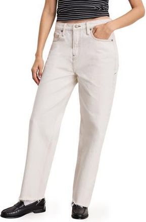Good American Good Standard Straight Leg Jeans in Pearl001 at Nordstrom Rack, Size 14