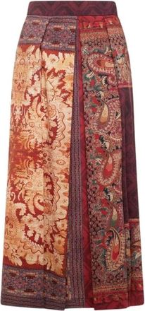 Pierre-Louis Mascia Dylan Skirt - Dames - Maxi Rokken - Bruin - XS - Wol - Rokken