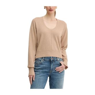 Twinset Twin-set Sweaters - Dames - Cashmere truien - Bruin - S - Tweed - Truien & Vesten