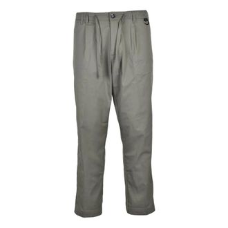 Officina36 Broeken, Heren, Groen, XL, Katoen, Pantalone
