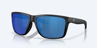 Costa Unisex Broadbill Ii Xl Polarized Sunglasses In Matte Black Blue Mirror