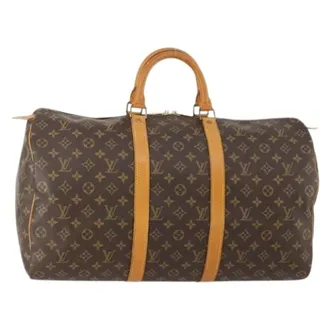 Louis Vuitton Pre-owned Weekend Bags, female, Brown, Size: ONE SIZE Pre-owned Keepall 50 Boston Bag