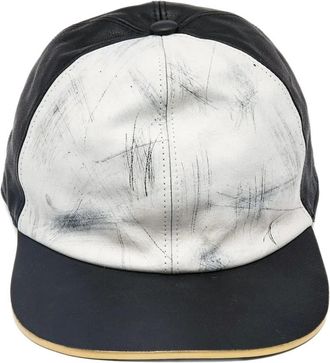 Marc Jacobs Cappello da baseball in pelle - Nero