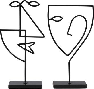 RENWIL Posie Set of 2 Statues in Matte Black at Nordstrom