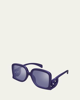 Gucci Gradient GG1326S Square Plastic Sunglasses