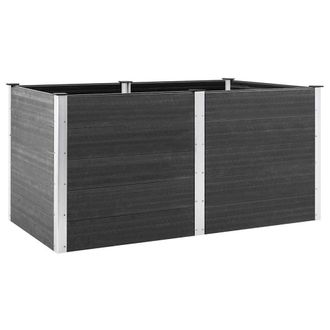Berkfield Home Garden Raised Bed 200x100x91 cm WPC Grey | Size: 200 x 100 x 91 cm