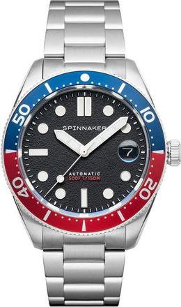 Spinnaker Croft Midsize Automatic Bracelet Watch, 40mm in Black at Nordstrom