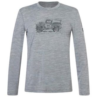 super.natural Willi L/S Merinoshirt f&uuml;r Herren | grau