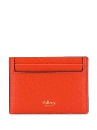 Mulberry compact logo cardholder - women - Leather - One Size - Orange