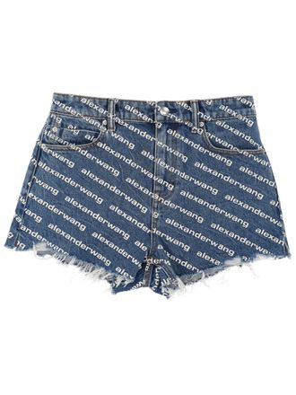 Alexander Wang Alexander Wang Shorts With All Over Logo
