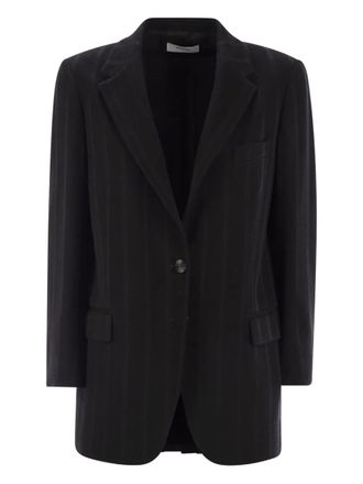 Saulina Milano Antonia flap-pocket single-breasted jacket - Black