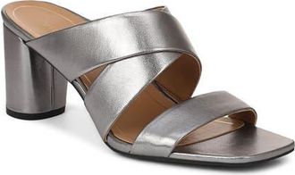 Vionic Merlot Slide Sandal in Gunmetal at Nordstrom, Size 6.5