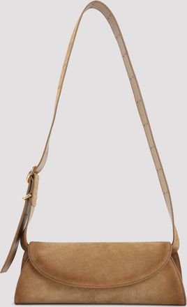 Jil Sander Borsa Cannolo in pelle scamosciata Jil Sander