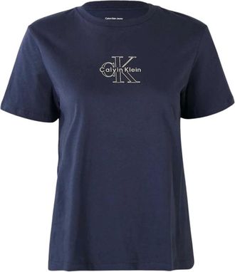 Calvin Klein Mujer, Camisetas, Azul, Talla: M