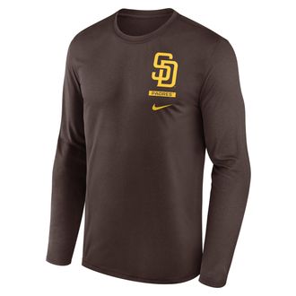 Nike San Diego Padres 2-Hit Legend Nike Mens Dri-FIT MLB Long-Sleeve T-Shirt in Brown | NKGT20QPYP-0ZZ