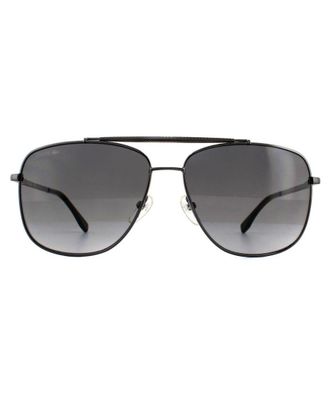 Lacoste Classic Aviator Unisex Gunmetal Gradient Sunglasses - Grey, Size: 59x14x135mm - Size 59x14x135mm