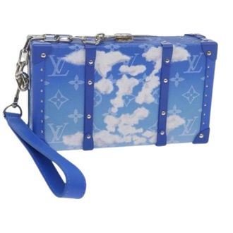 Louis Vuitton Pre-owned Canvas Clutch - Dames - Pre-owned - Blauw - Maat: ONE Size
