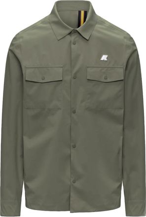 K-Way Umbert Stretch 2Layers Jacket - Heren - Zomerjassen - Groen - M - Polyester - Jassen
