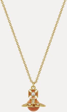 Vivienne Westwood Capucine Pendant Necklace Gold-white-crystal-fuchsia-enamel Gold-white-crystal-fuchsia-enamel Women