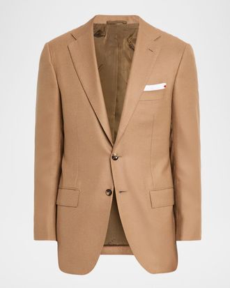Kiton Men & apos;s Soft Cashmere Single-Breasted Blazer