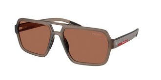 Prada PS A06SF Asian Fit 29F50A Mens Sunglasses Brown Size 59