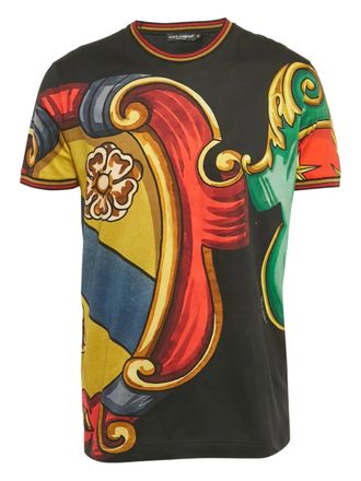 Dolce & Gabbana graphic-print crew-neck T-shirt - Black