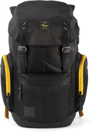 Nitro Freizeitrucksack NITRO Daypacker, Herren, Gr. B/H/T: 30cm x 46cm x 18cm, schwarz (golden schwarz), Polyester, Rucks&auml;cke Freizeitrucksack, mit Laptopfa
