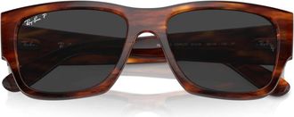Ray-Ban Sunglasses, unisex, Brown, Size: 56 MM Rb0947S Carlos Sunglasses