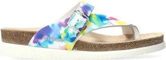 Mephisto Bloem Slide Teen Sandaal - Dames - Slippers - Veelkleurig - 35 EU - Schoenen