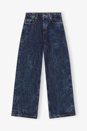 Ganni Blue Dark Marri Jeans - Size 25 Organic Cotton