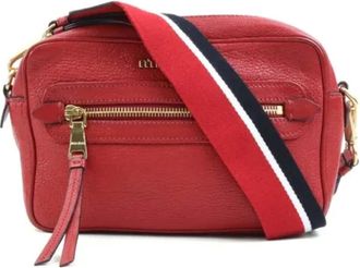 Miu Miu Pre-owned Cross Body Bags, female, Red, Size: ONE SIZE Pre-owned Fabric shoulder-bags
