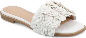 Journee Collection Women & apos;s Azalea Embellished Floral Flat