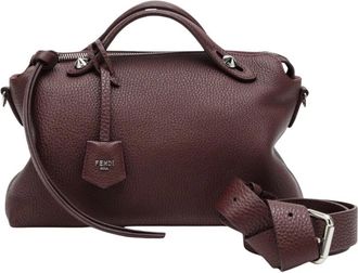 Fendi By The Way Boston Bag - Dames - Handtassen - Rood - ONE Size - Leer - Tassen