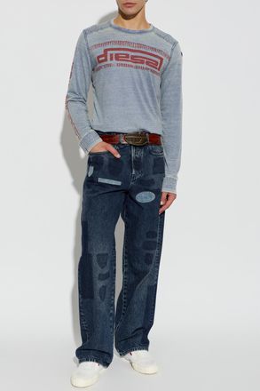 Diesel 2001 D-MACRO-S10 Jeans, Mens, Navy Blue