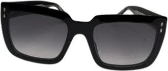 Isabel Marant Pre-owned Plastic Zonnebril - Dames - Vintage Accessoires - Zwart - ONE Size - Vintage