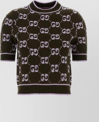 Gucci wool sweater featuring embroidered design