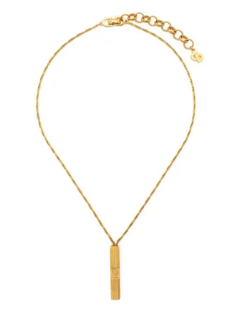Dior Collana con placca logo anni 2000 - Oro